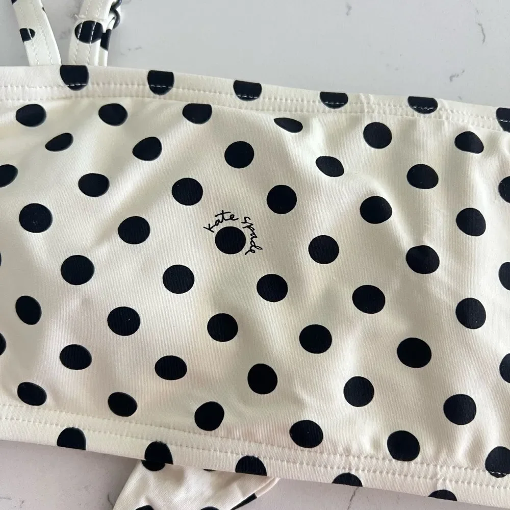 Kate Spade Polka Dot Bikini Top size M